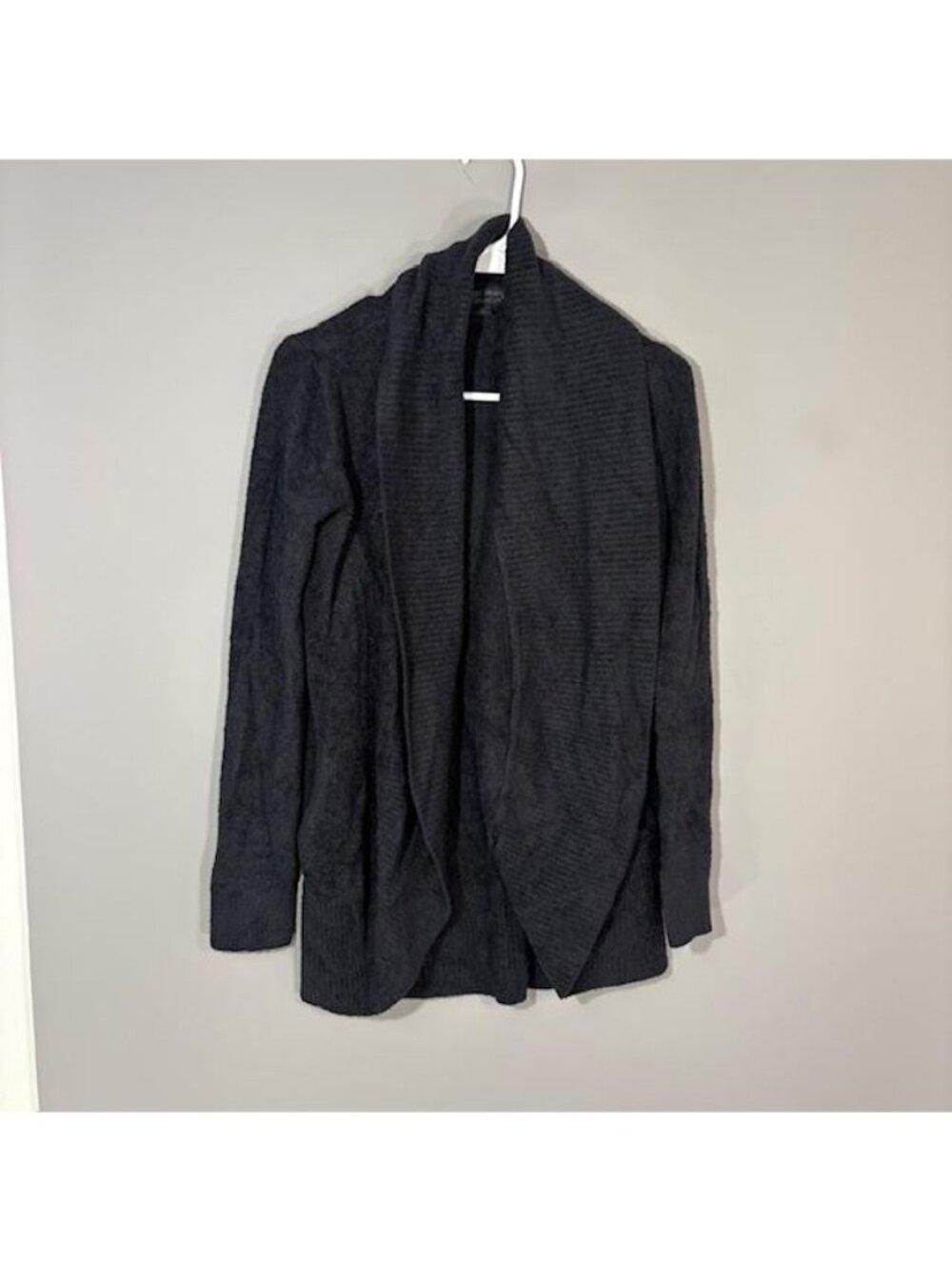 Barefoot Dreams Cardigan Womens Small Gray CozyChic Lite Open Front Knit